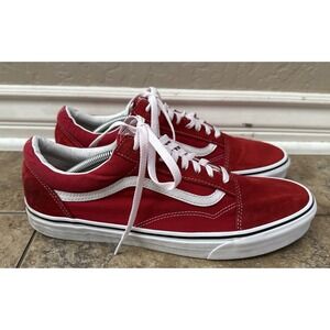Vans Off the Wall 500714 Men Red Skate Shoes Size 13